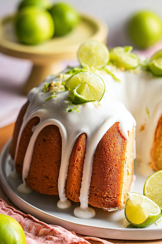 Key Lime Pound Cake with Cream Cheese